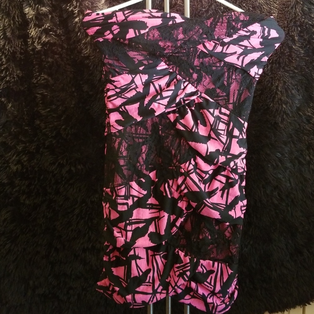 Black/Pink Mini dress